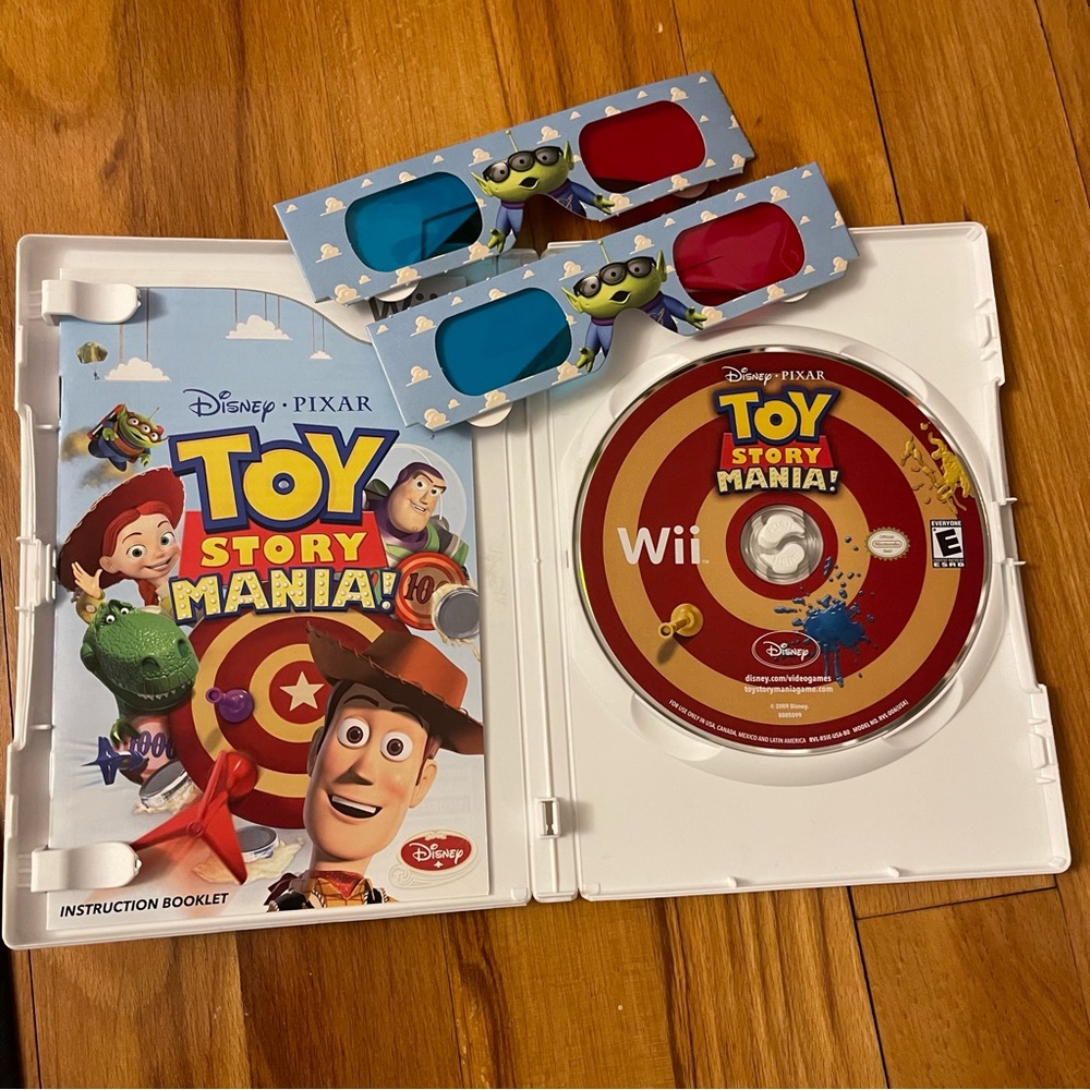 Toy Story Mania for Wii with 3D glasses